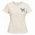 Ladies - Ocean Blue Whale Tee – Natural | Loulous and Stitch