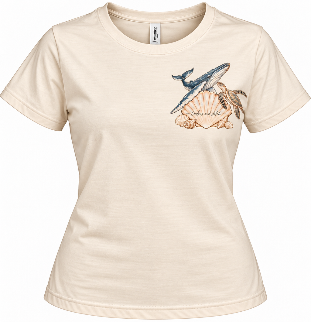 Ladies - Ocean Treasures Tee | Loulous and Stitch