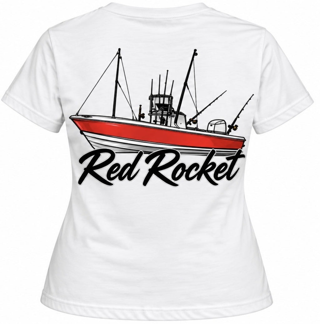 Unisex - Red Rocket Fishing Boat Tee | Loulous and Stitch