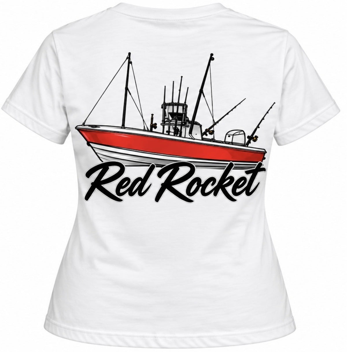 Unisex - Red Rocket Fishing Boat Tee | Loulous and Stitch