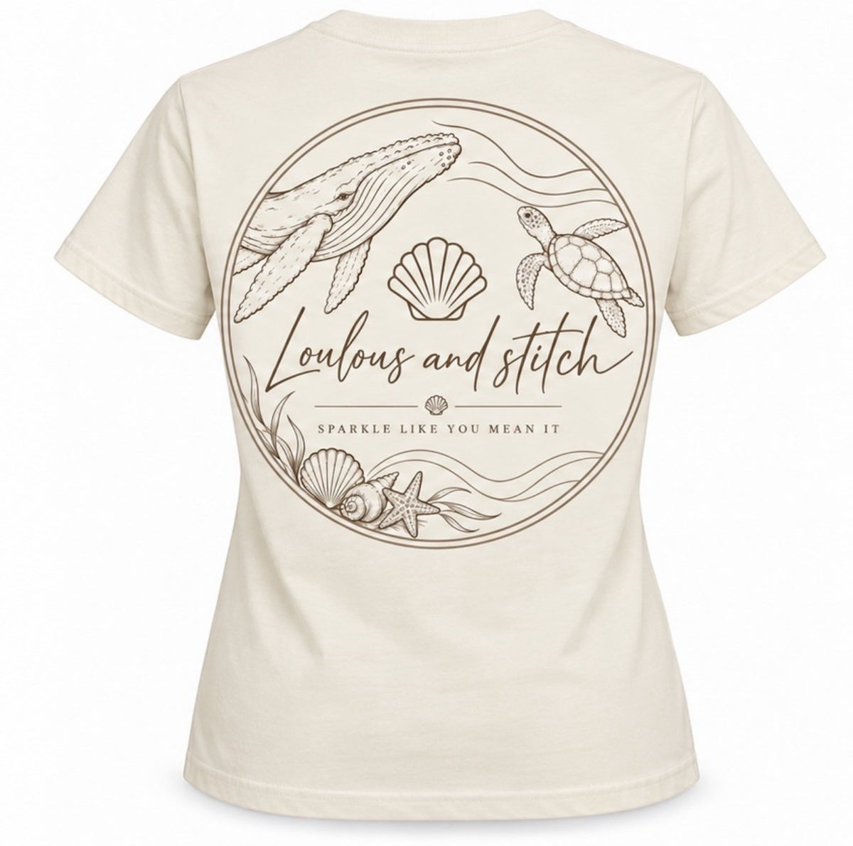 Ladies - Ocean Harmony Coastal Tee | Loulous and Stitch