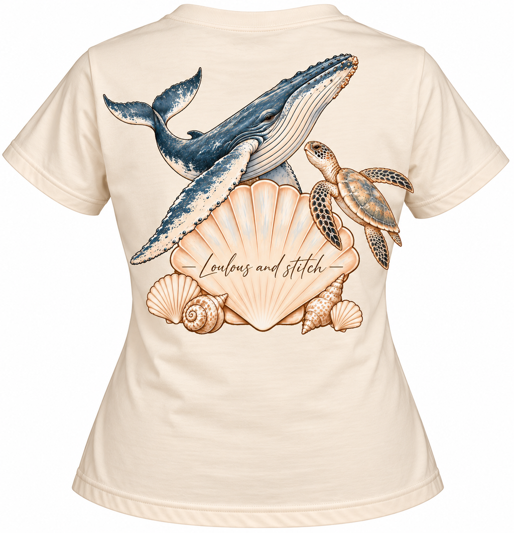 Ladies - Ocean Treasures Tee | Loulous and Stitch